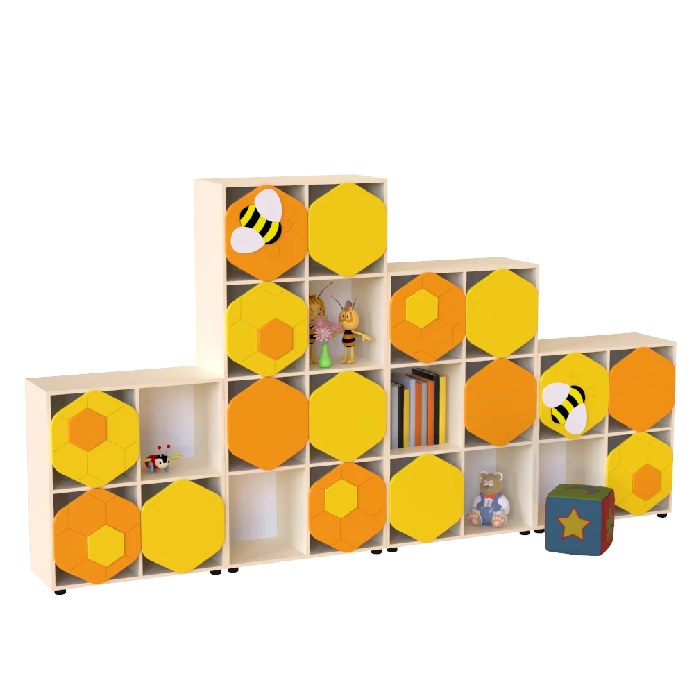 Шафи для зберігання засобів навчання (Стінка "Будиночок бджіл" 06723) МЕБЛІ ТЕХНОСТИЛЬ